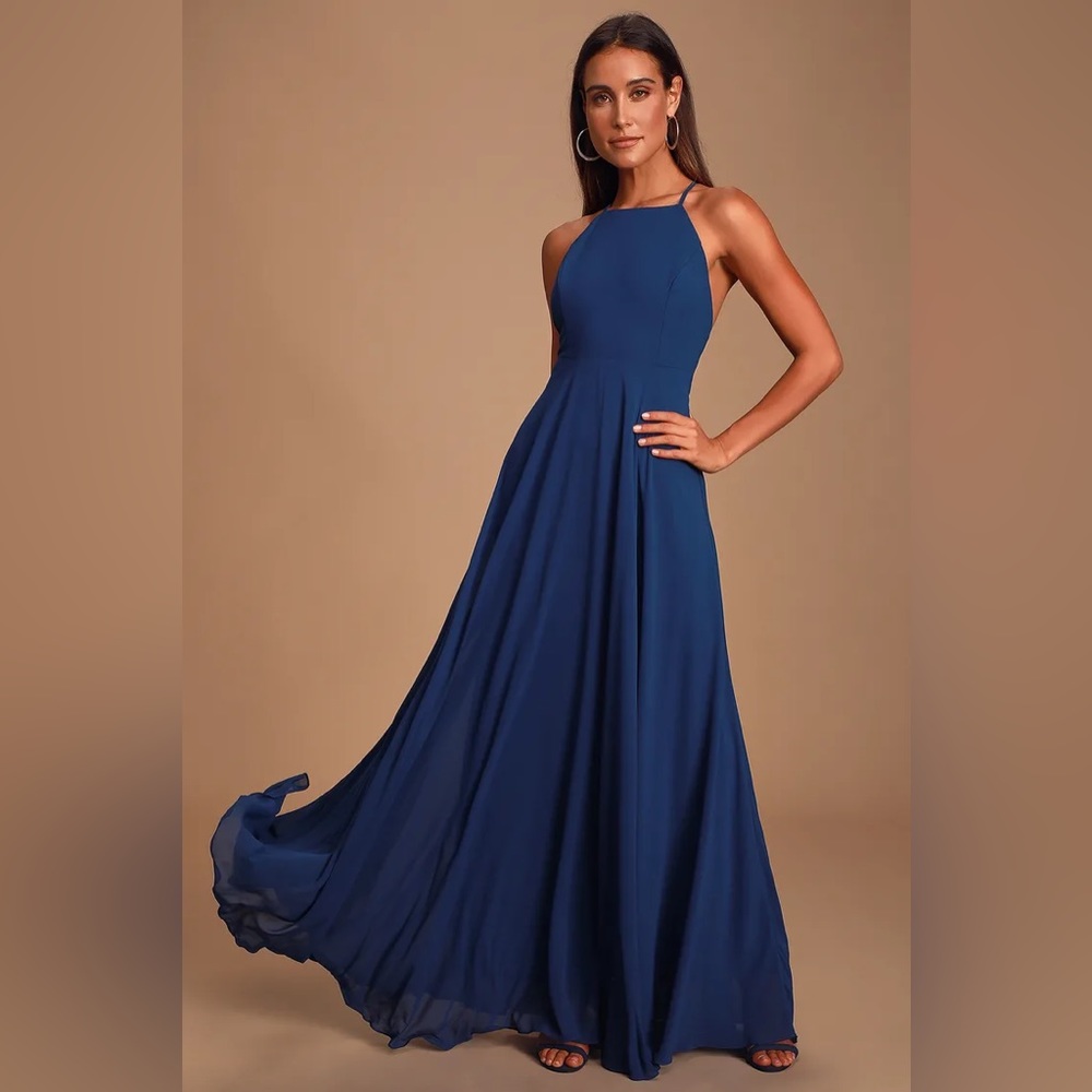 Mythical Kind of Love Navy Blue Maxi Dress